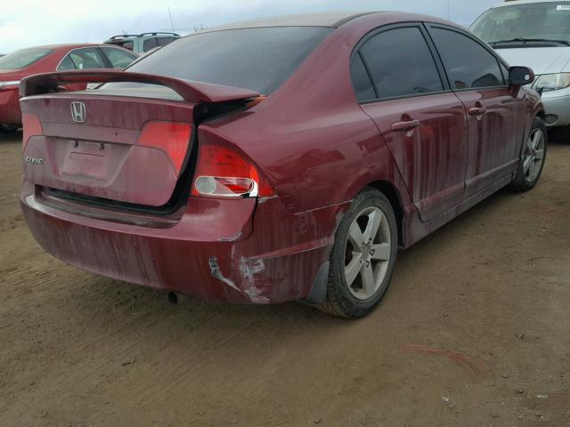 1HGFA16826L025839 - 2006 HONDA CIVIC EX MAROON photo 4