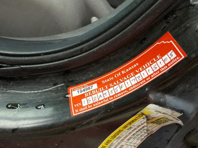 1G8AJ55F17Z115105 - 2007 SATURN ION LEVEL მუქწითელი ფოტო 10