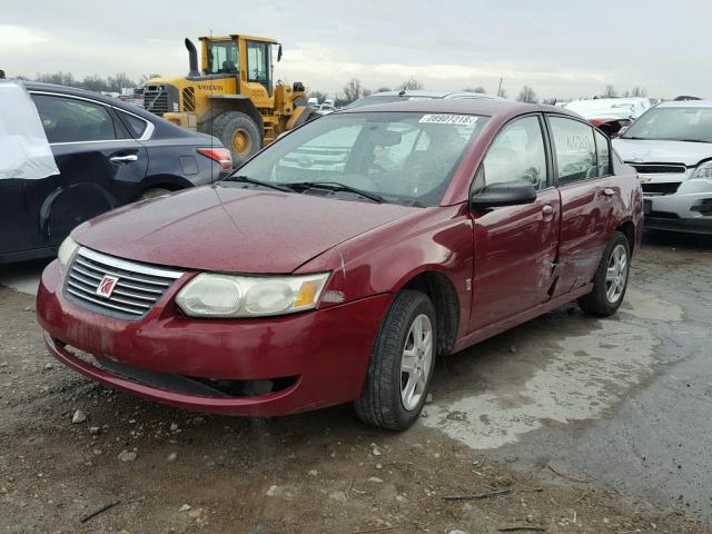 1G8AJ55F17Z115105 - 2007 SATURN ION LEVEL მუქწითელი ფოტო 2