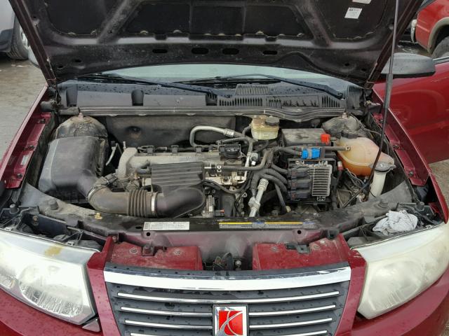 1G8AJ55F17Z115105 - 2007 SATURN ION LEVEL მუქწითელი ფოტო 7