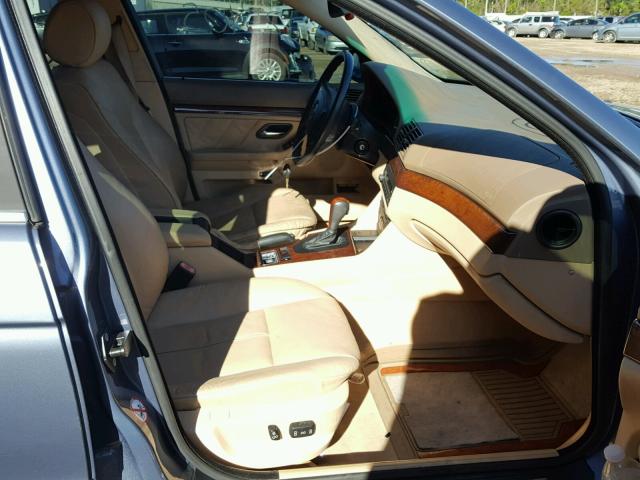 WBADT43471GF59794 - 2001 BMW 525 I AUTO SILVER photo 5