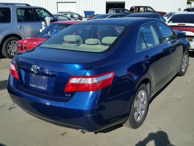 JTNBE46K073025897 - 2007 TOYOTA CAMRY NEW BLUE photo 4