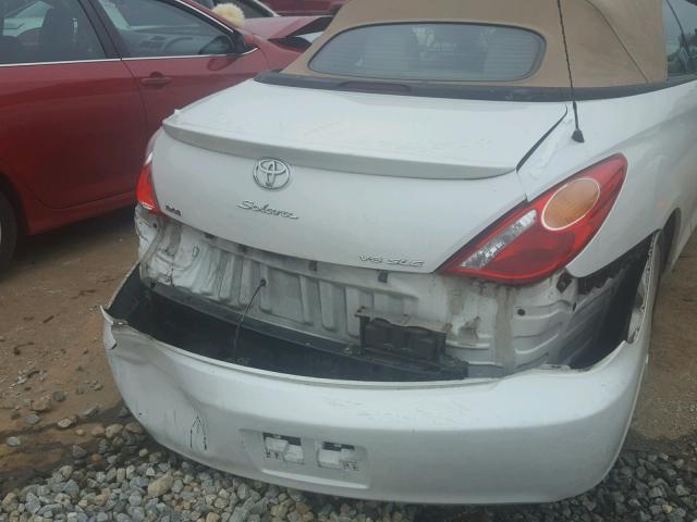 4T1FA38P56U079687 - 2006 TOYOTA CAMRY SOLA WHITE photo 9