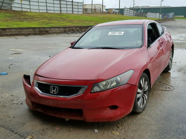 1HGCS12888A008760 - 2008 HONDA ACCORD EXL RED photo 2