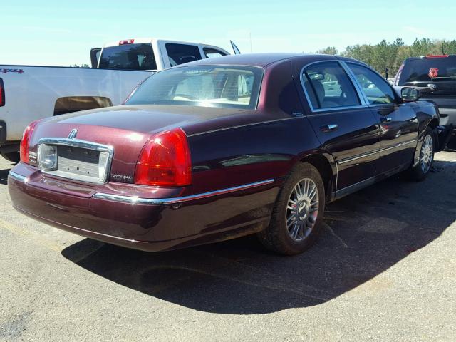 2LNHM82V09X618105 - 2009 LINCOLN TOWN CAR S RED photo 4