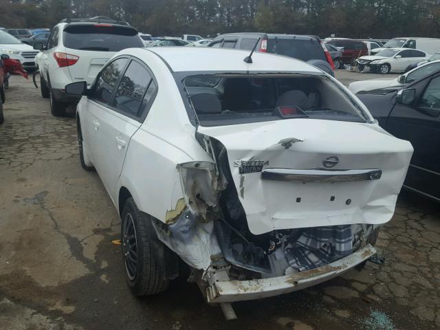 3N1AB6AP4AL631449 - 2010 NISSAN SENTRA 2.0 WHITE photo 3