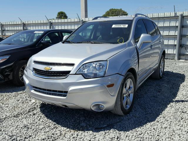 3GNAL3EK0ES645178 - 2014 CHEVROLET CAPTIVA LT SILVER photo 2