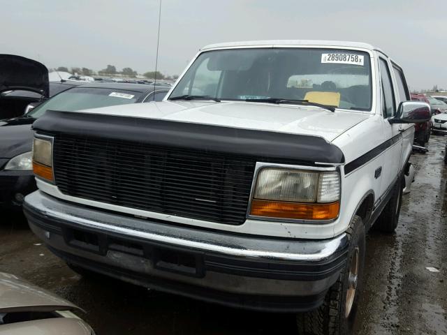 1FMEU15H3NLA60614 - 1992 FORD BRONCO U10 WHITE photo 2