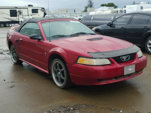 1FAFP4445YF229041 - 2000 FORD MUSTANG RED photo 1