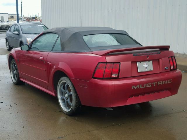 1FAFP4445YF229041 - 2000 FORD MUSTANG RED photo 3