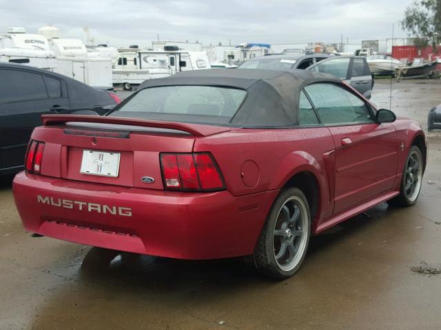 1FAFP4445YF229041 - 2000 FORD MUSTANG RED photo 4