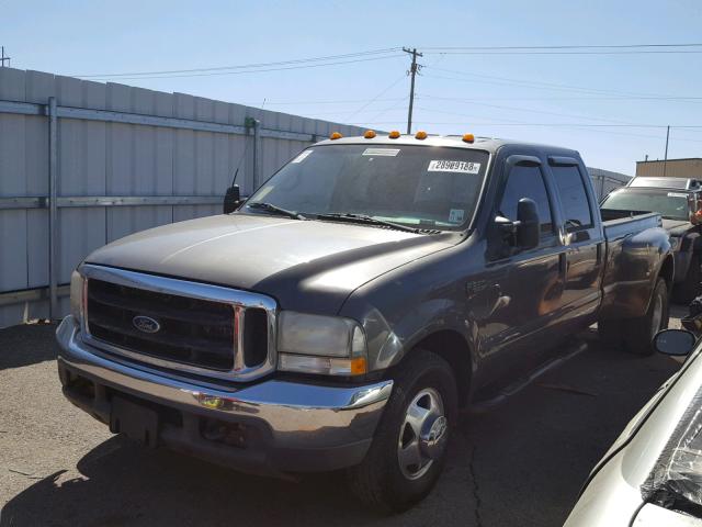 1FTWW32F12ED15181 - 2002 FORD F350 SUPER GRAY photo 2