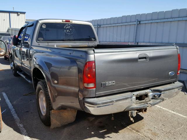 1FTWW32F12ED15181 - 2002 FORD F350 SUPER GRAY photo 3