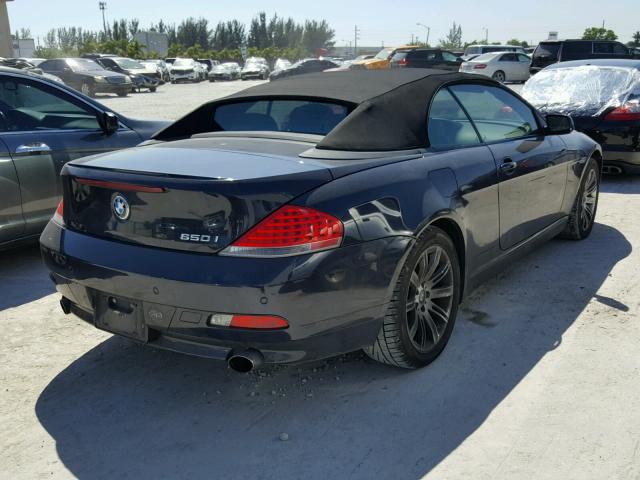 WBAEK13557CN72443 - 2007 BMW 650 I BLACK photo 4