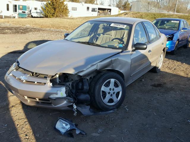 1G1JF52F747132860 - 2004 CHEVROLET CAVALIER L BEIGE photo 2