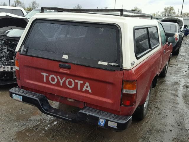 JT4RN81A5N0096360 - 1992 TOYOTA PICKUP 1/2 RED photo 4