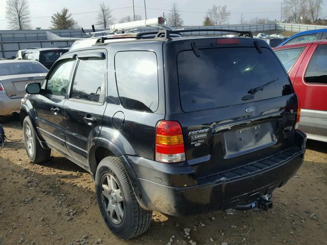 1FMYU04186KA47487 - 2006 FORD ESCAPE LIM BLACK photo 3