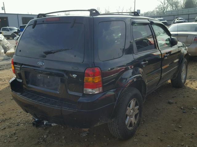 1FMYU04186KA47487 - 2006 FORD ESCAPE LIM BLACK photo 4