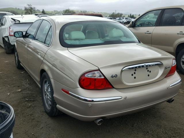 SAJDA01P21GL95450 - 2001 JAGUAR S-TYPE GOLD photo 3