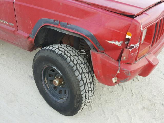 1J4FF58S31L608603 - 2001 JEEP CHEROKEE C RED photo 9