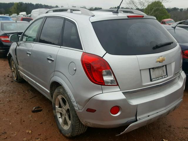 3GNAL3EK8DS602271 - 2013 CHEVROLET CAPTIVA LT SILVER photo 3