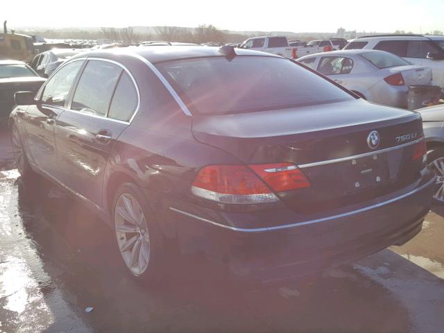 WBAHN83527DT66052 - 2007 BMW 750 BLACK photo 3