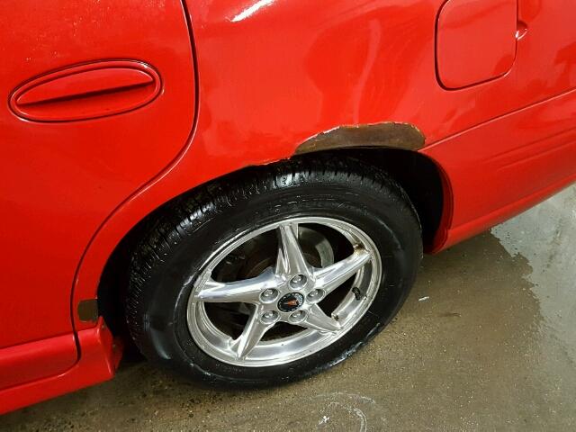 1G2WP52K12F243256 - 2002 PONTIAC GRAND PRIX RED photo 10