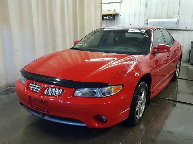 1G2WP52K12F243256 - 2002 PONTIAC GRAND PRIX RED photo 2