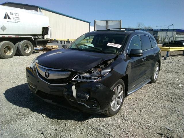 5FRYD4H94GB024085 - 2016 ACURA MDX ADVANC BLACK photo 2