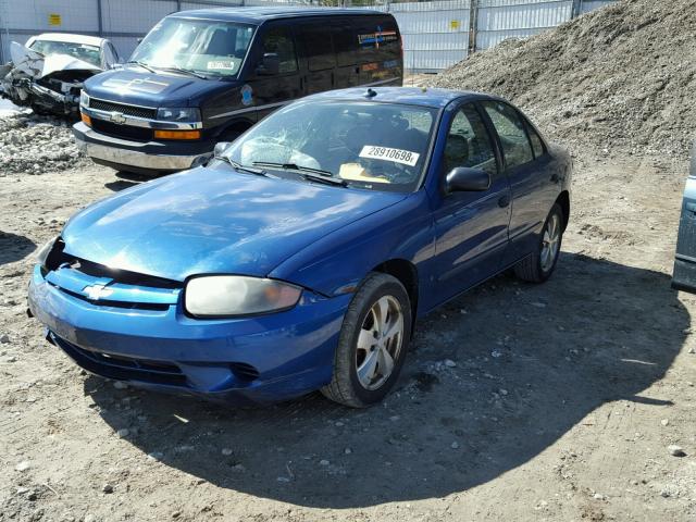 1G1JC52F537314984 - 2003 CHEVROLET CAVALIER BLUE photo 2