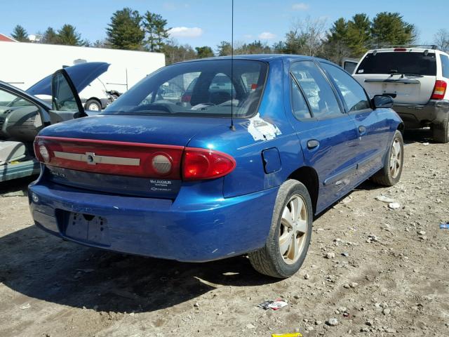 1G1JC52F537314984 - 2003 CHEVROLET CAVALIER BLUE photo 4