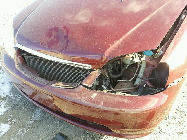 2HGES26723H513106 - 2003 HONDA CIVIC EX MAROON photo 9