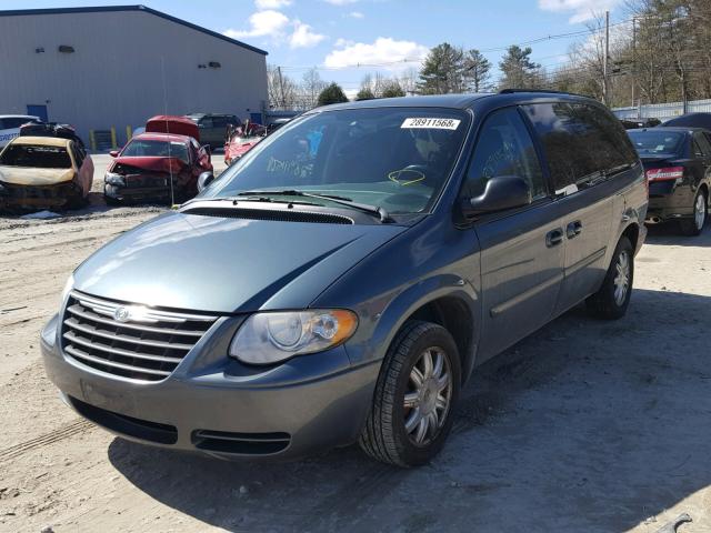 2A8GP54L56R824353 - 2006 CHRYSLER TOWN & COU BLUE photo 2