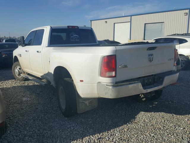 3D73Y4CL8AG177370 - 2010 DODGE RAM 3500 WHITE photo 3