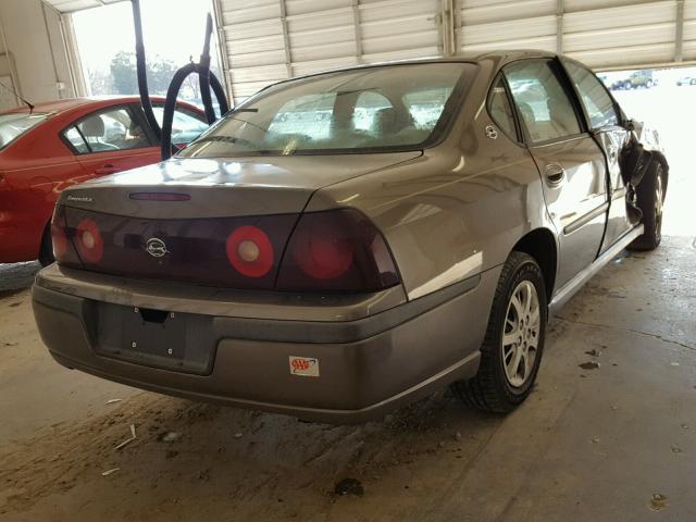 2G1WF52E029315932 - 2002 CHEVROLET IMPALA BROWN photo 4