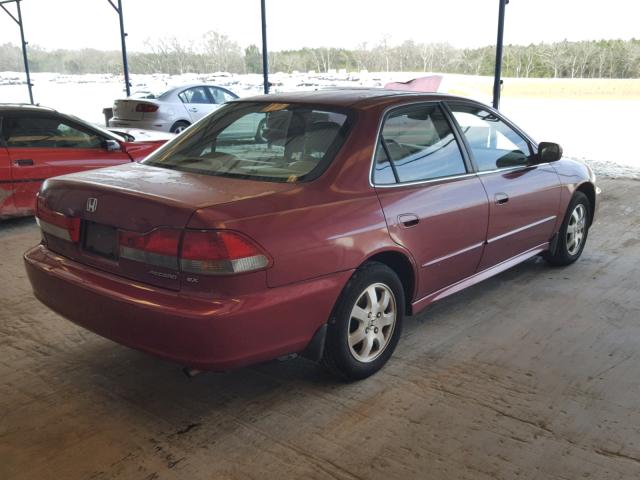 1HGCG56671A072909 - 2001 HONDA ACCORD EX RED photo 4