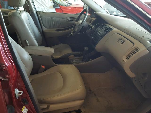 1HGCG56671A072909 - 2001 HONDA ACCORD EX RED photo 5