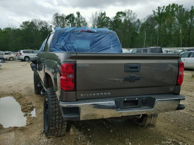 3GCUKREC8EG224512 - 2014 CHEVROLET SILVERADO GRAY photo 3