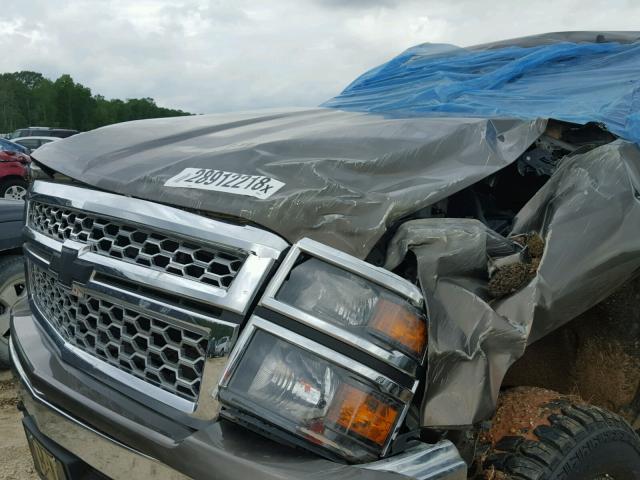 3GCUKREC8EG224512 - 2014 CHEVROLET SILVERADO GRAY photo 7