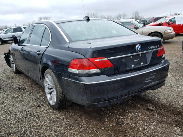 WBAHN83578DT87545 - 2008 BMW 750 LI BLACK photo 3