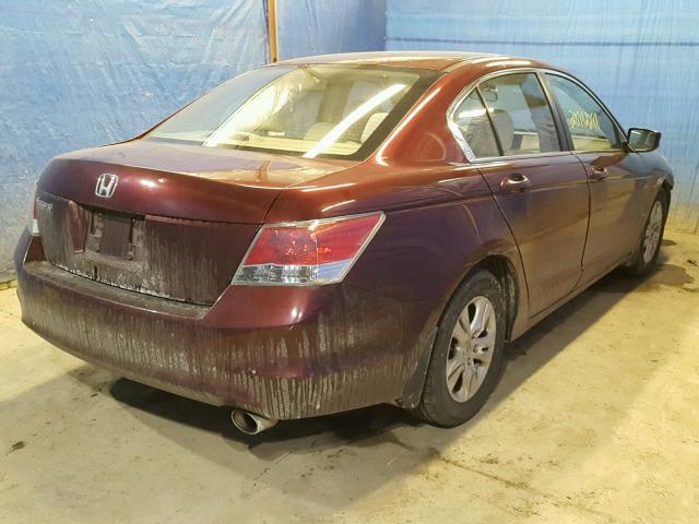 1HGCP26409A023723 - 2009 HONDA ACCORD LXP MAROON photo 4