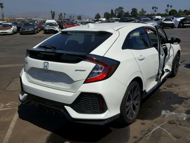 SHHFK7G49JU209891 - 2018 HONDA CIVIC SPOR WHITE photo 4