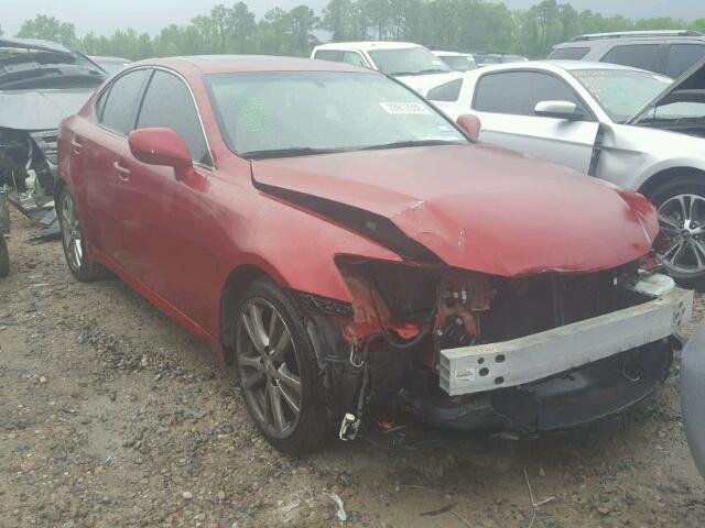 JTHBK262665016110 - 2006 LEXUS IS 250 RED photo 1