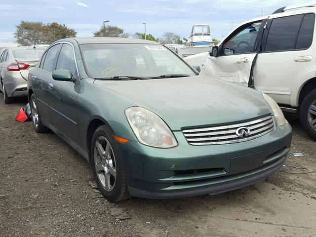 JNKCV51E13M308957 - 2003 INFINITI G35 GREEN photo 1