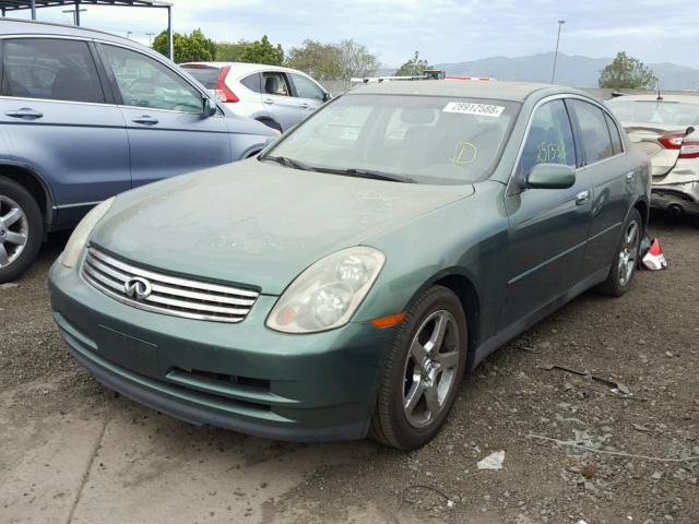 JNKCV51E13M308957 - 2003 INFINITI G35 GREEN photo 2