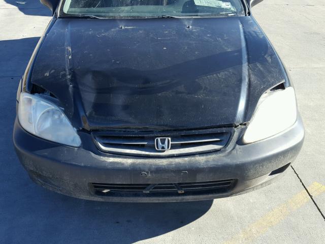 2HGEJ6444YH106303 - 2000 HONDA CIVIC DX BLACK photo 9