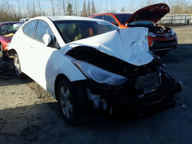 5NPDH4AE7CH071134 - 2012 HYUNDAI ELANTRA GL WHITE photo 1