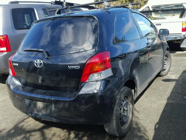 JTDJT903895265162 - 2009 TOYOTA YARIS BLACK photo 4