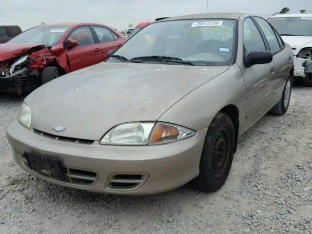 1G1JC524X27101865 - 2002 CHEVROLET CAVALIER B BROWN photo 2