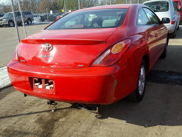 4T1CE38P66U710213 - 2006 TOYOTA CAMRY SOLA RED photo 4